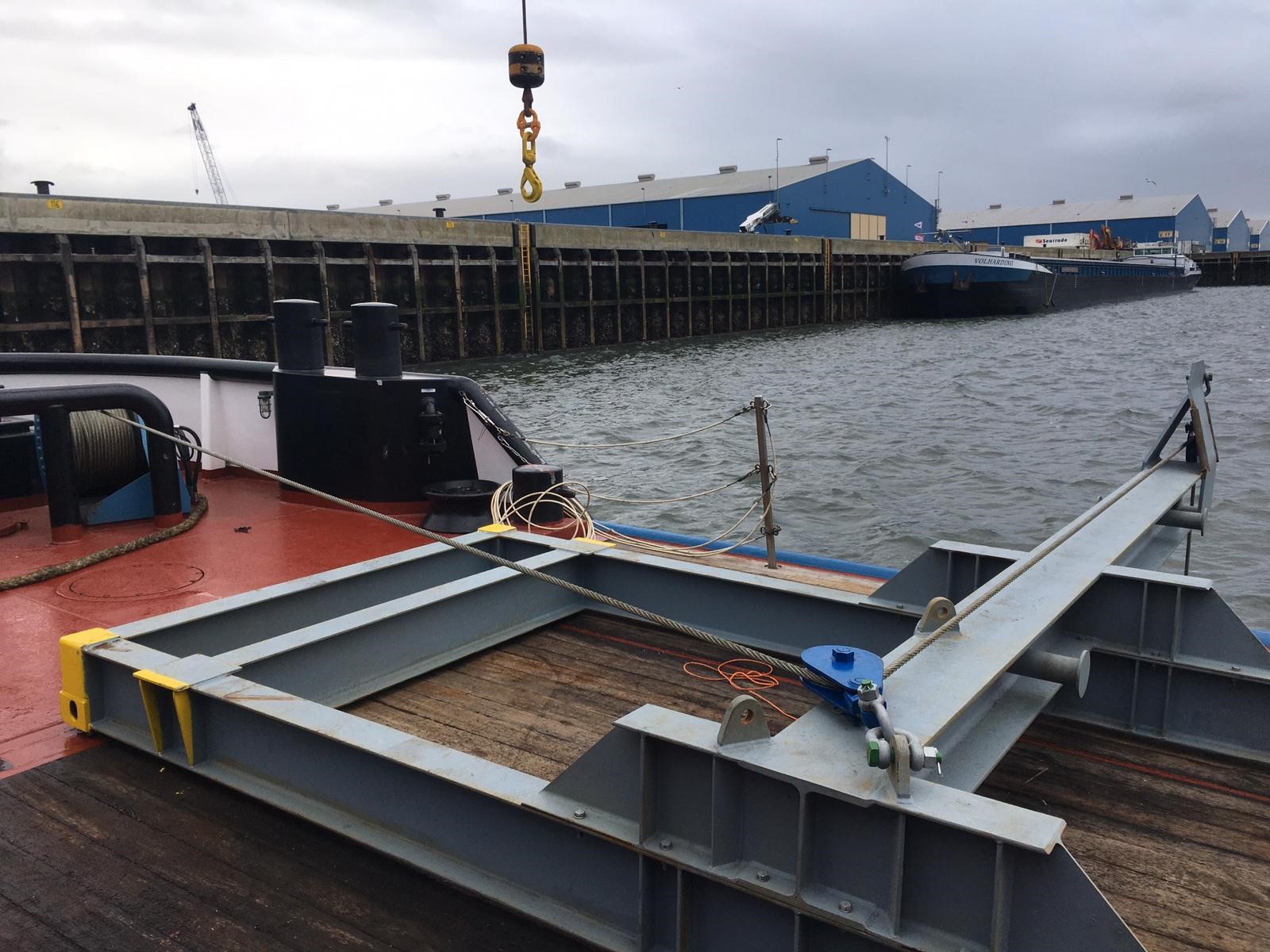 Seafastening frames voor Boskalis